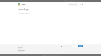 Magento - Home Page Hosting