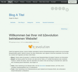 b2evolution - Blog