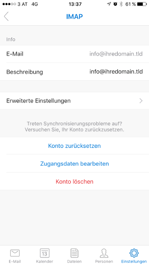 Outlook iOS Schritt 10.2