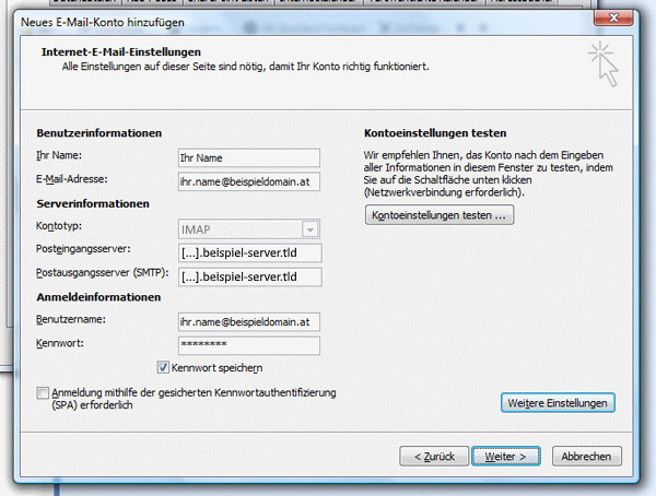 Microsoft Outlook 2007 - Schritt 8