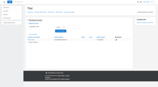 Moodle Benutzerverwaltung