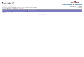 Advanced Guestbook - Gästebuch