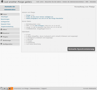 Piwigo - Backend