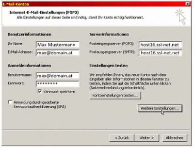 Microsoft Outlook - Schritt 4