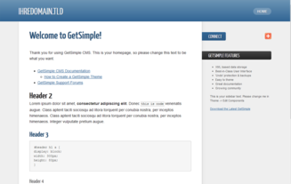 GetSimple - Webseite