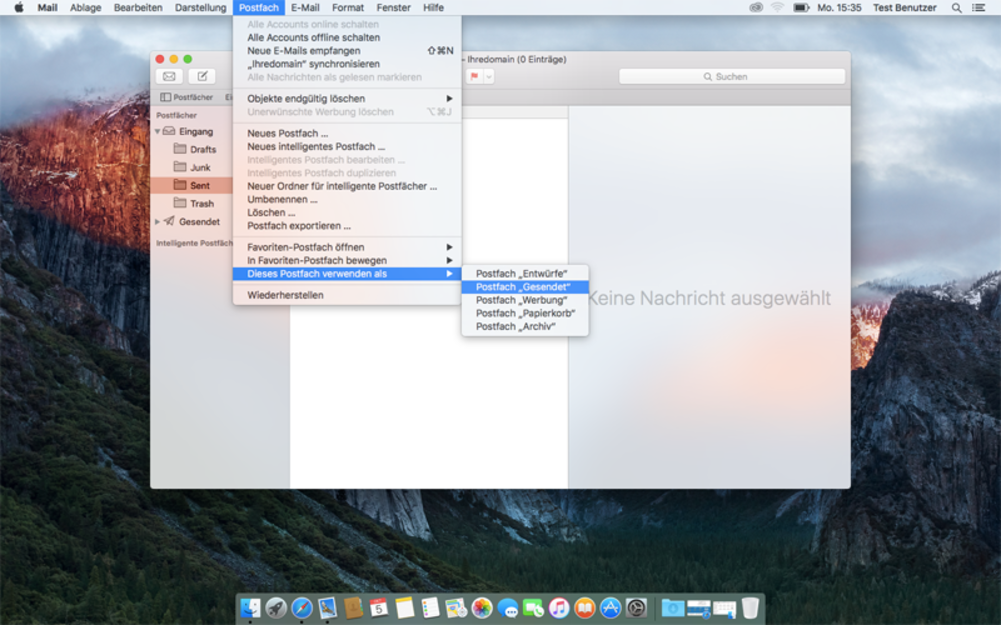 Apple Mail OSX 10.11 - Schritt 5