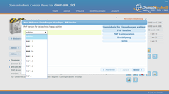 PHP-Version wählen