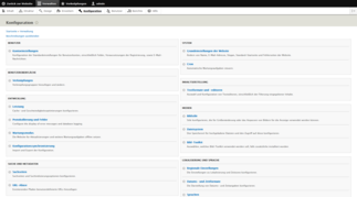 Drupal - Konfiguration