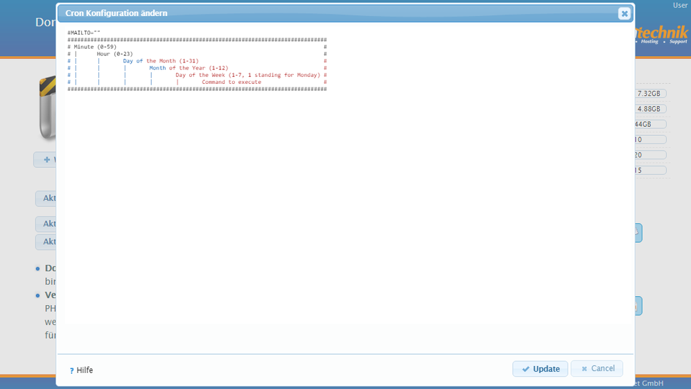 Control Panel Modul Entwicklung - CronJob Verwaltung