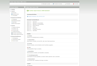 Contao - Backend / Verwaltung