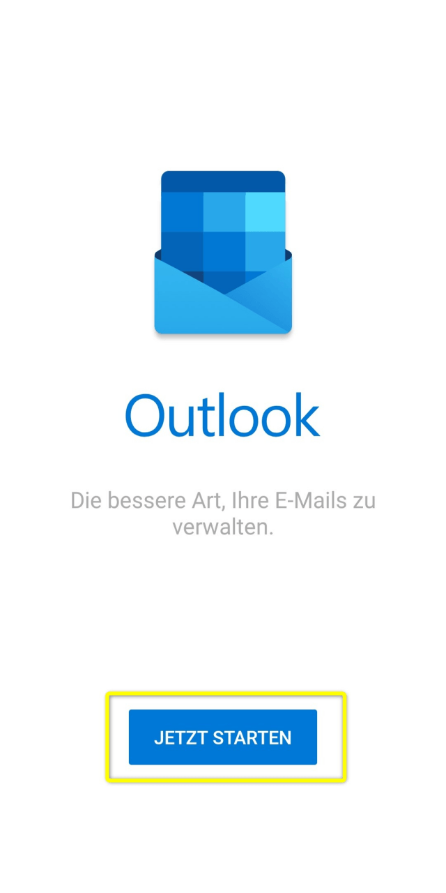 Schritt 1 - Outlook öffnen