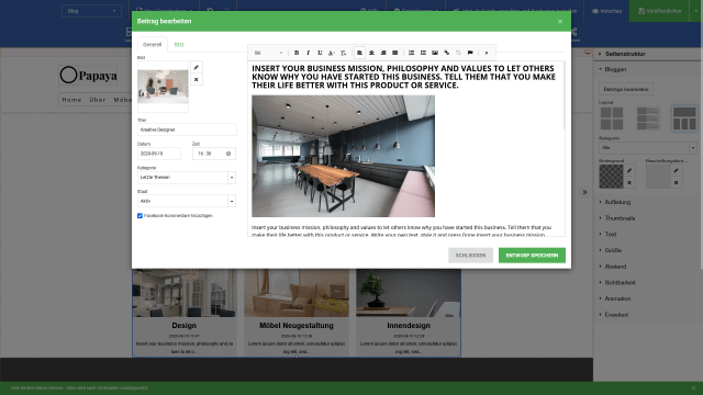 Blogpost bearbeiten Blogpost bearbeiten