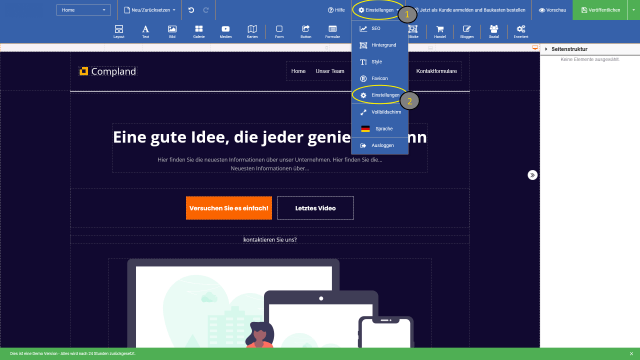 SEO Einstellungen öffnen SEO Einstellungen öffnen