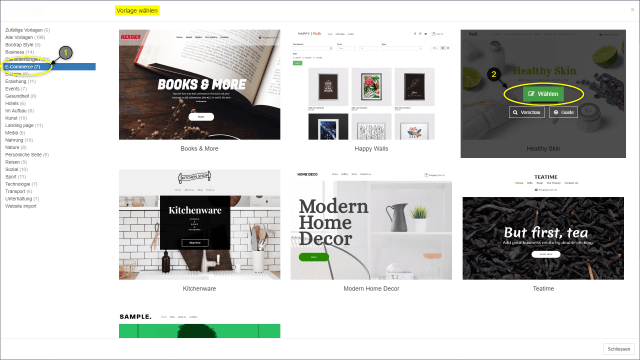 Design wählen Design wählen