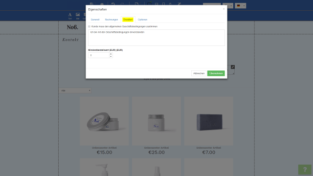 Onlineshop Zahlungsarten und Rechnung Onlineshop Zahlungsarten und Rechnung