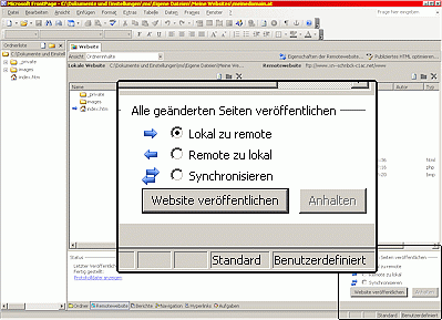 Microsoft Frontpage 2003 Anleitung Schritt 4