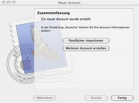 Apple Mail - Schritt 6