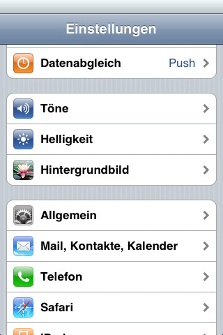 iPhone Schritt 1