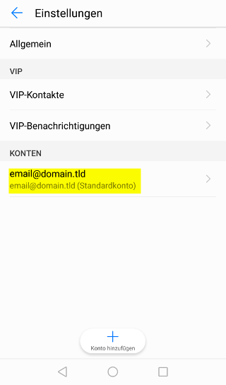 Android Mail - SSL - Schritt 3