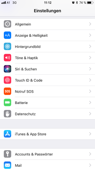 Iphone 11 einrichten