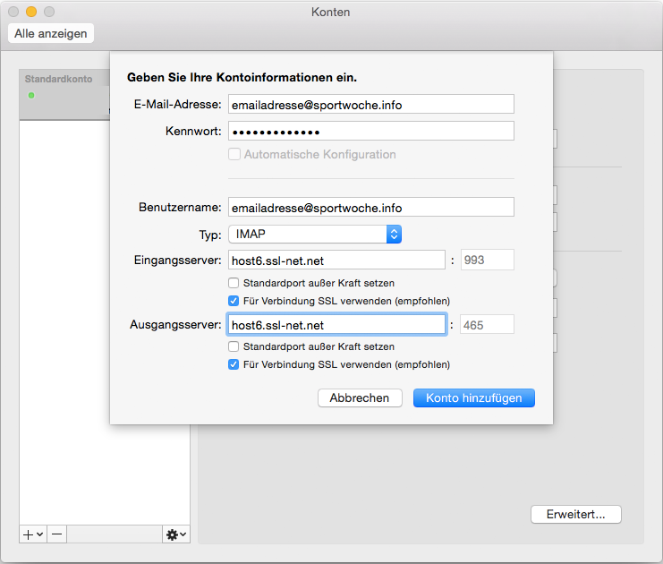 Microsoft Outlook für Mac 2016 - Schritt 9