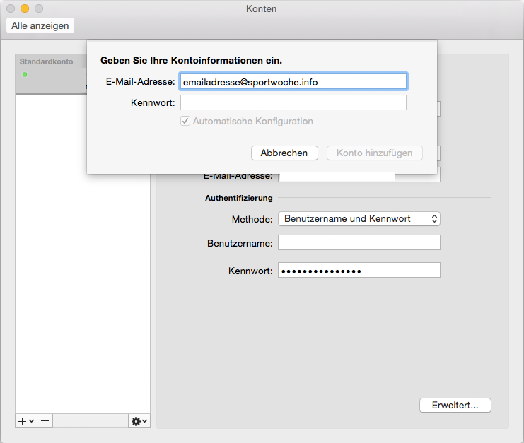 Microsoft Outlook für Mac 2016 - Schritt 4