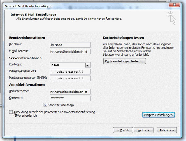 Microsoft Outlook 2007 - Schritt 6