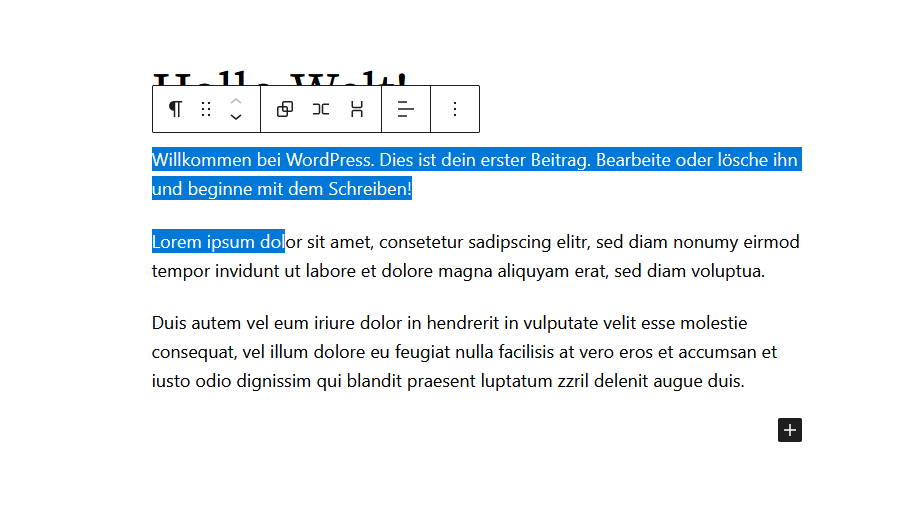 Der neue Wordpress Text-Editor