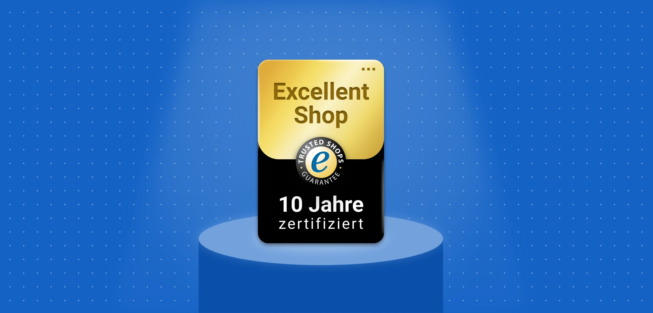 Trusted Shops Excellent Shop Award: Domaintechnik seit 10 Jahren zertifiziert