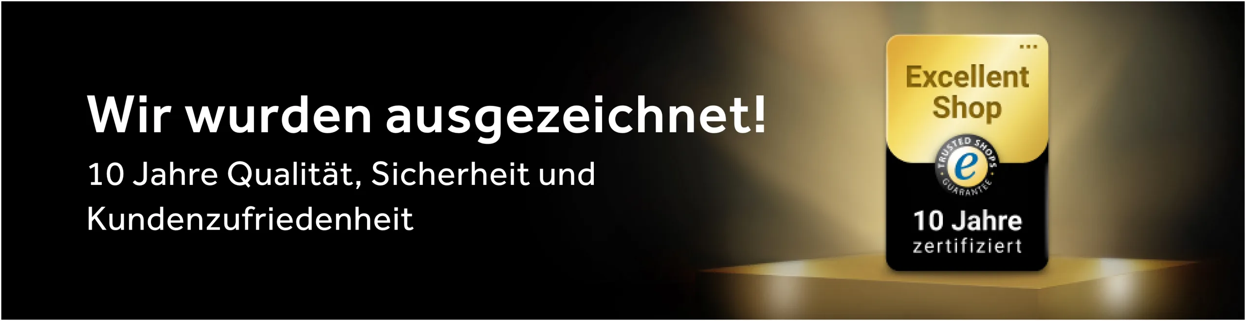 Domaintechnik wurde mit dem 10 Jahre Trusted Shops Award ausgezeichnet