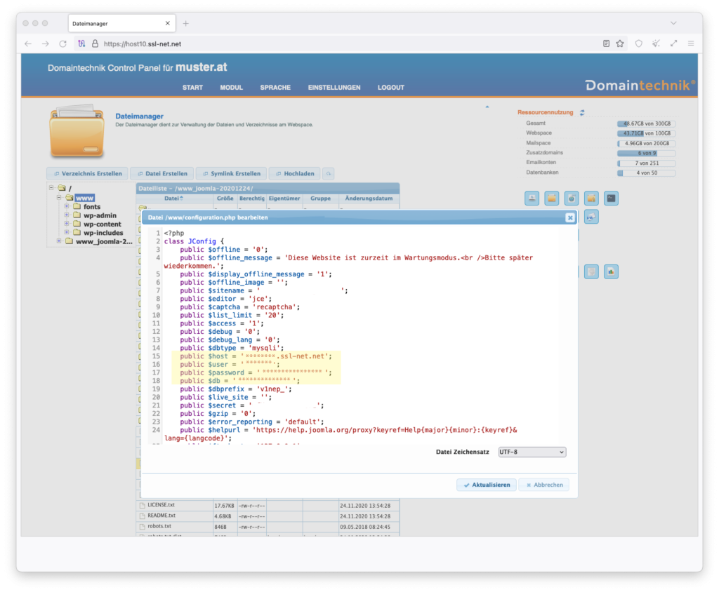 Joomla Configuration