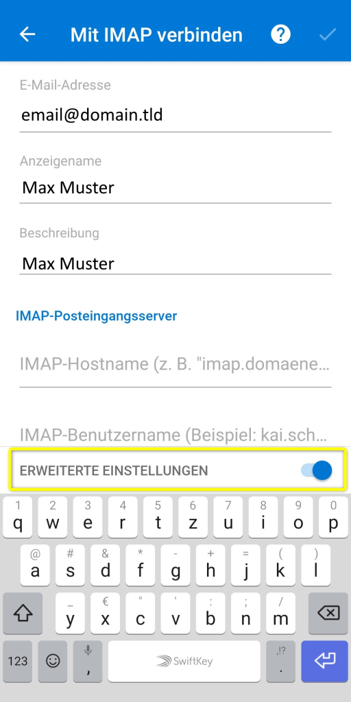 Android Outlook E-Mail einrichten