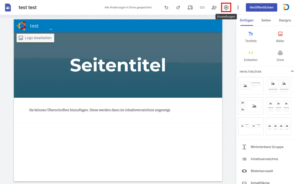 Google Sites mit eigener Domain verbinden