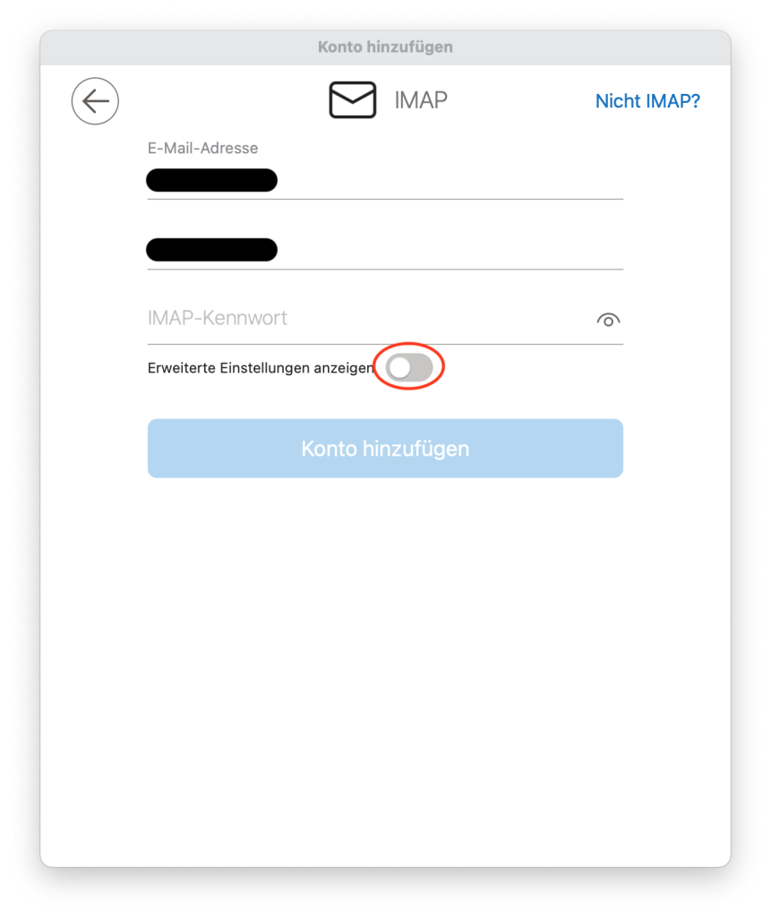 Outlook E-Mail Adresse hinzufügen