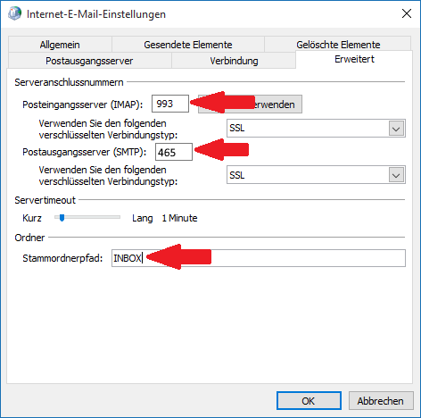 Outlook 2013 Erweitert