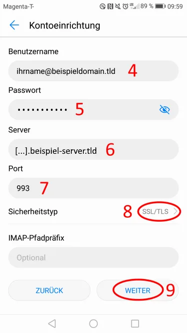 Server Einstellungen