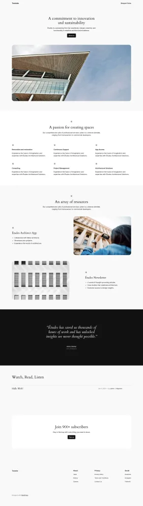 Standard WordPress Theme 2024