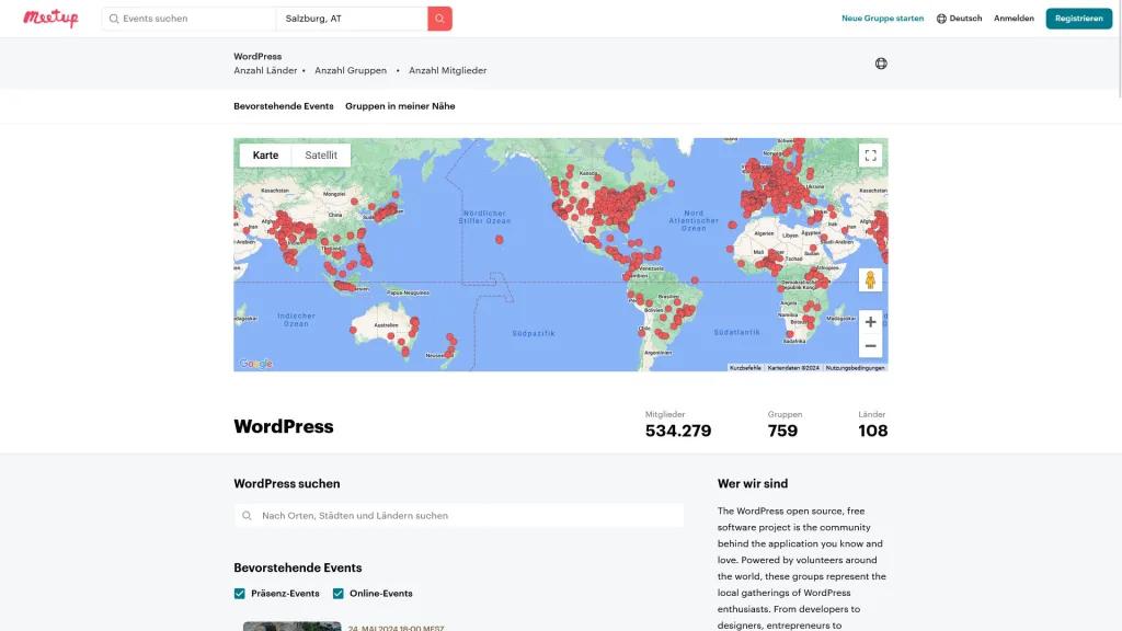 WordPress Meetups weltweit
